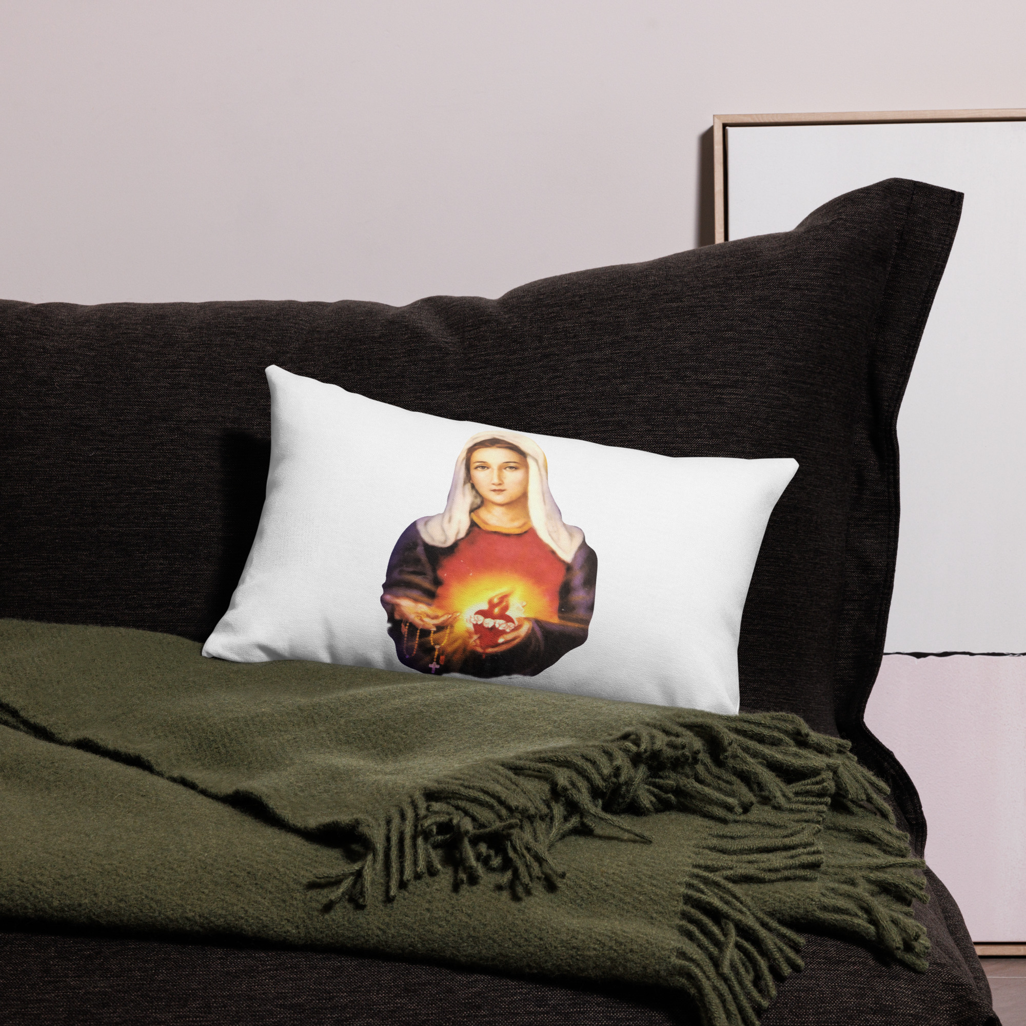 immaculate heart of mary premium pillow case immaculate heart of mary premium pillow case