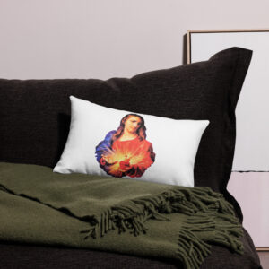sacred heart of jesus premium pillow case
