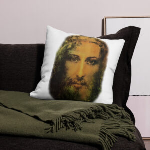 face of jesus premium pillow case