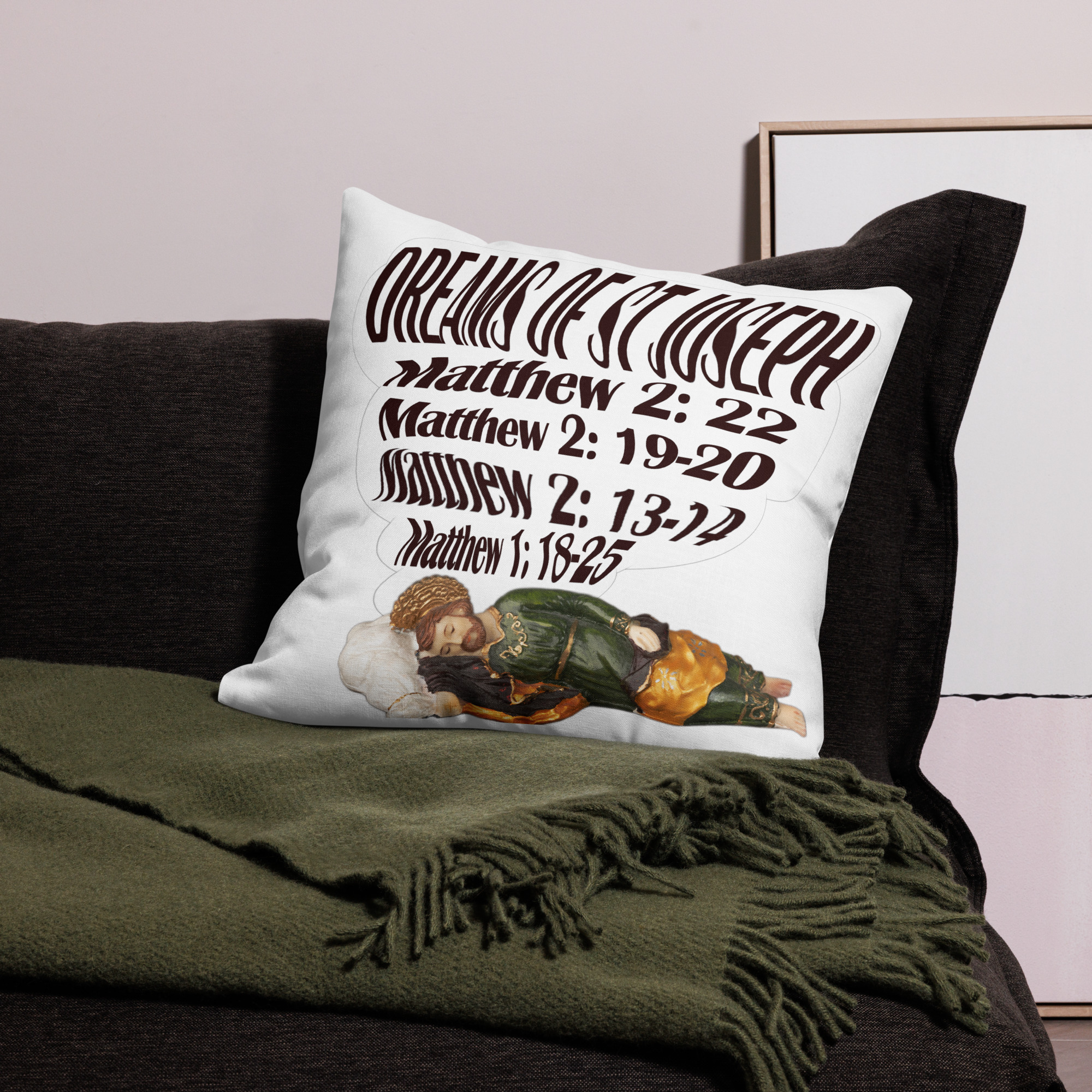 dreams of st joseph premium pillow case dreams of st joseph premium pillow case