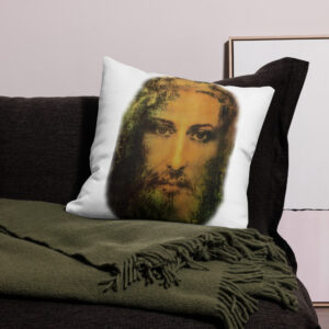 face of jesus premium pillow case
