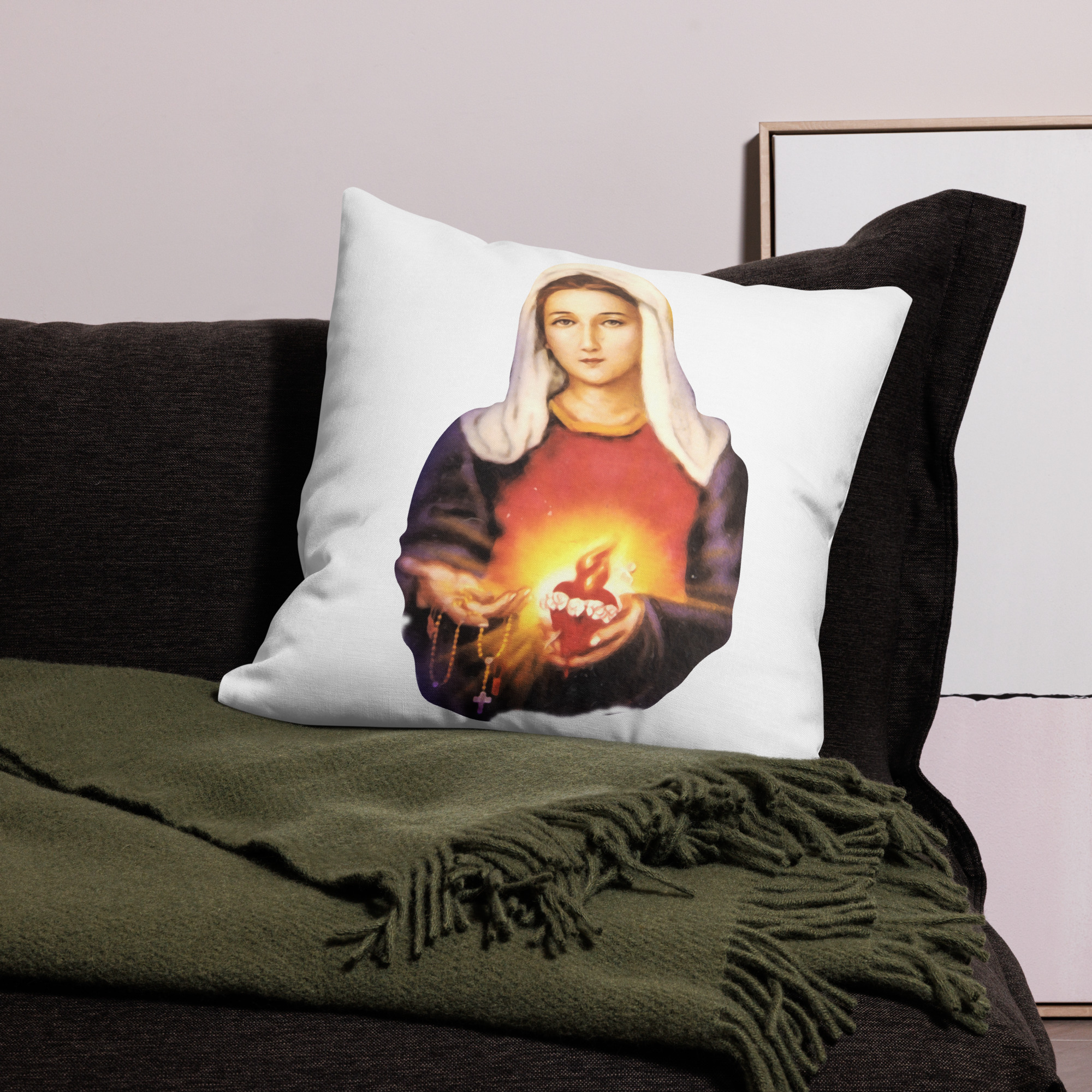 immaculate heart of mary premium pillow case immaculate heart of mary premium pillow case