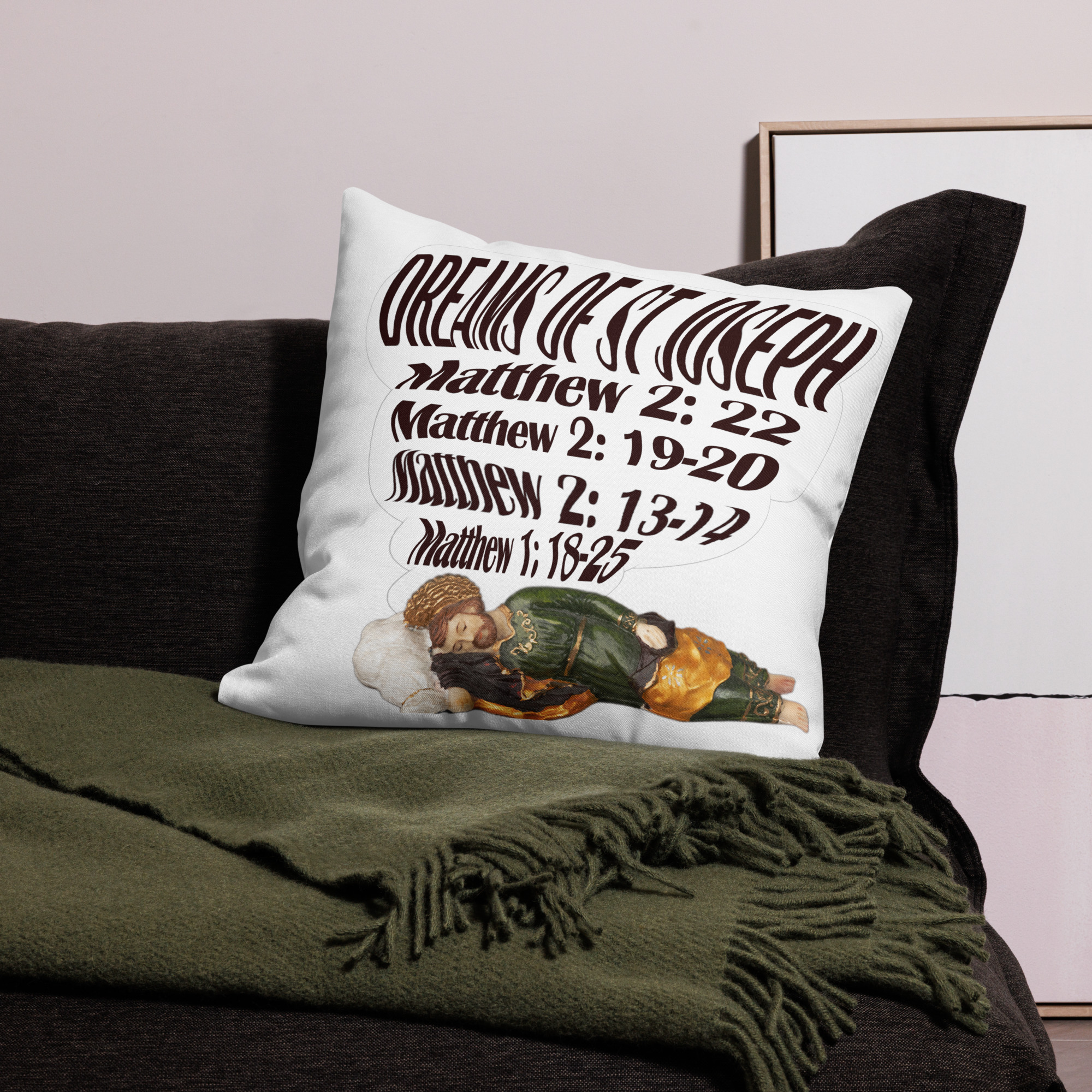 dreams of st joseph premium pillow case dreams of st joseph premium pillow case
