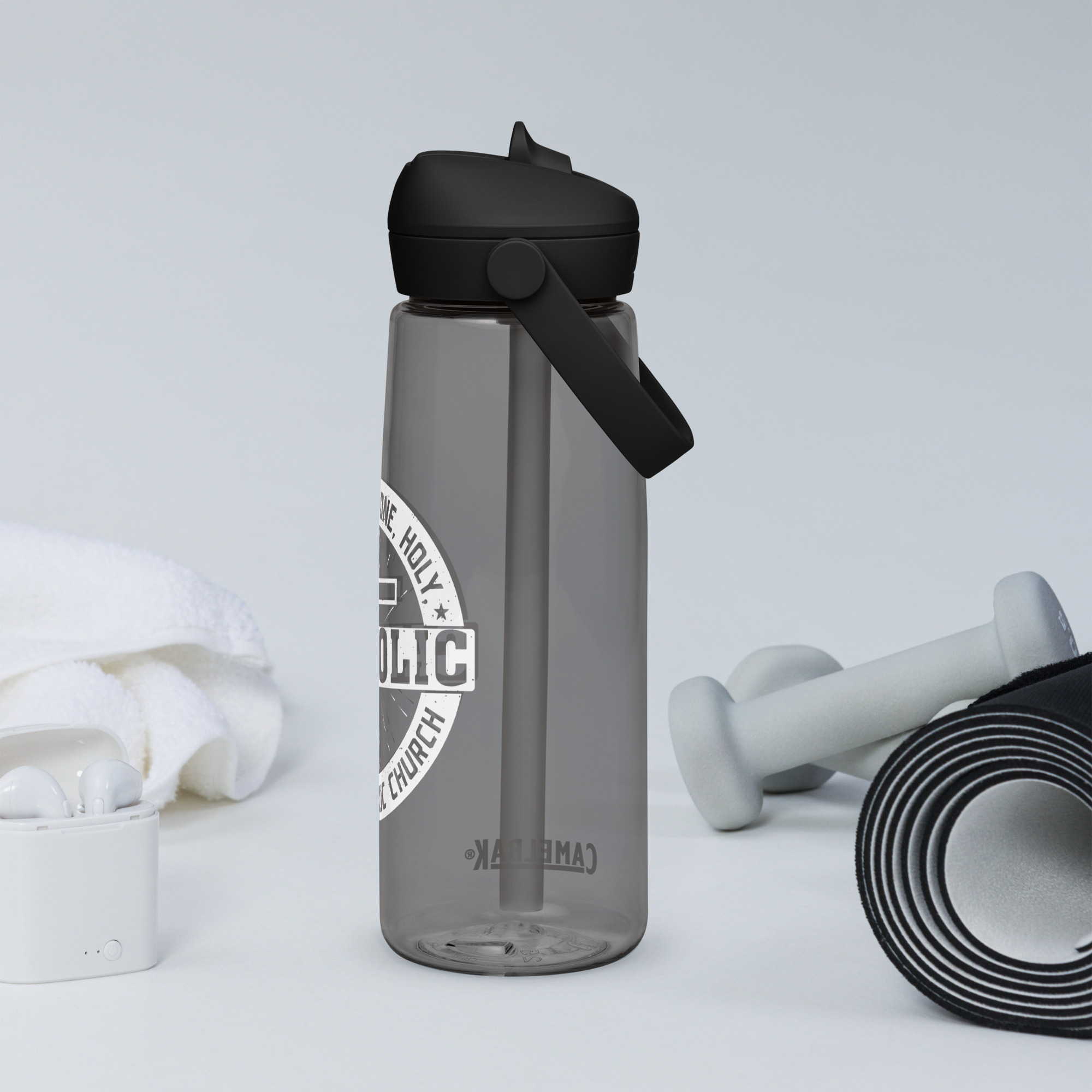 one, holy, catholic, apostolic church flip straw water bottle one, holy, catholic, apostolic church flip straw water bottle