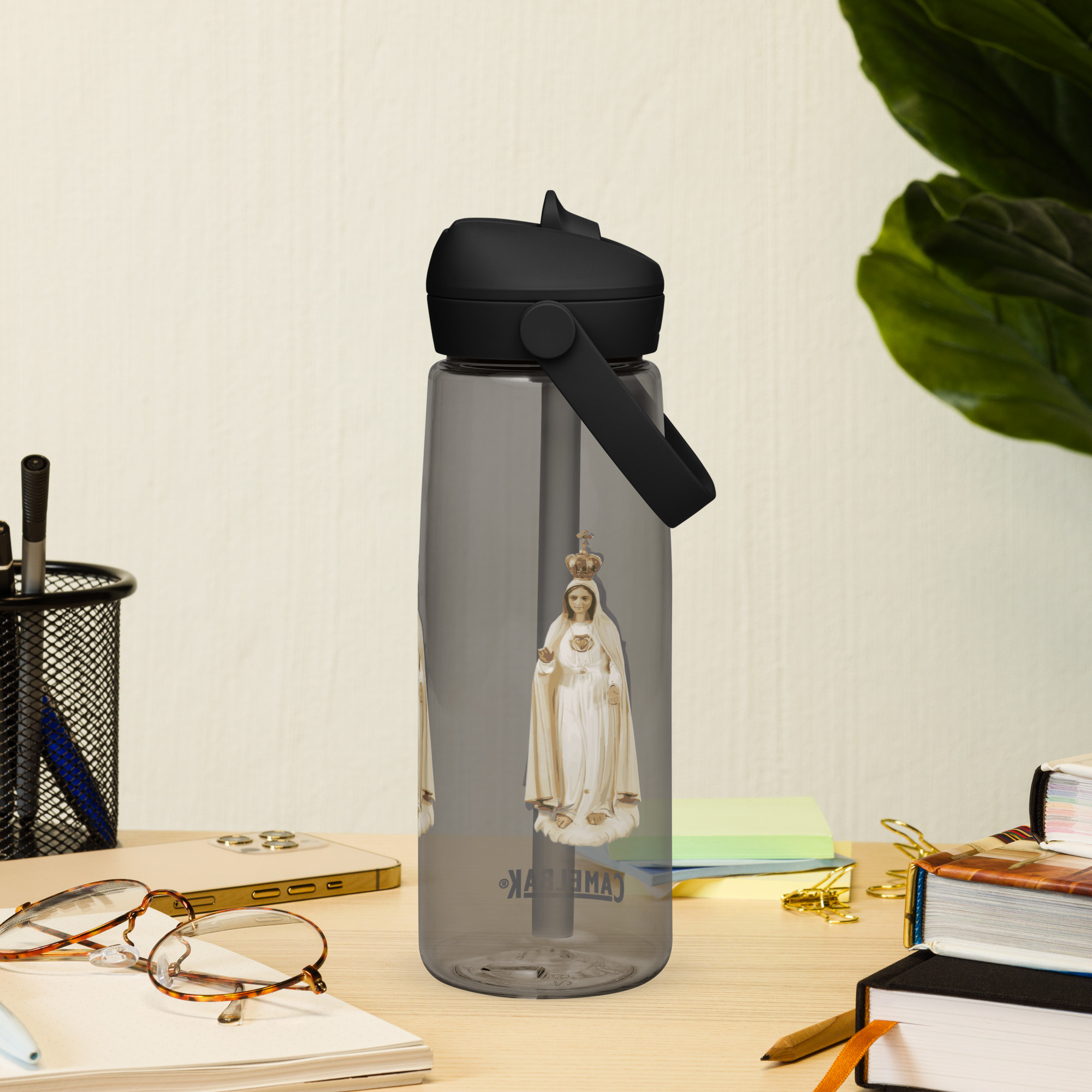 our lady of fatima flip straw water bottle our lady of fatima flip straw water bottle