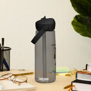 "who is like god" st michael archangel flip straw water bottle