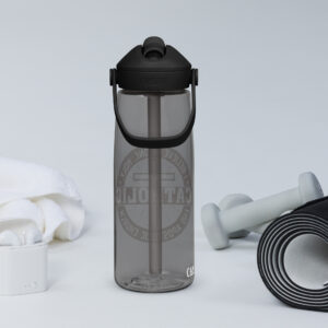one, holy, catholic, apostolic church flip straw water bottle