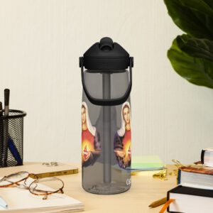 immaculate heart of mary flip straw water bottle