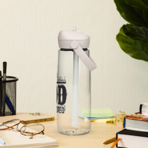 i came, i saw, god conquered flip straw water bottle
