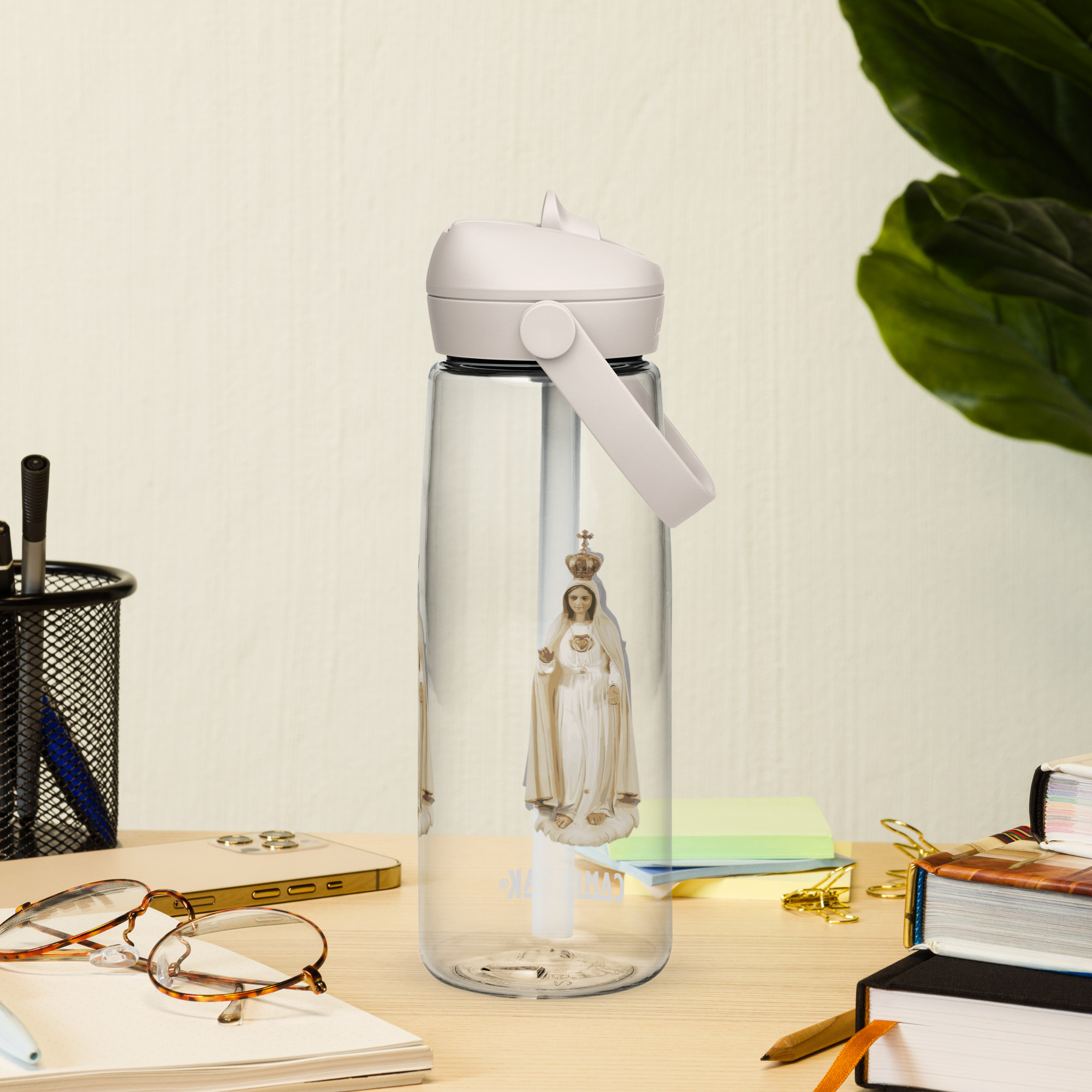 our lady of fatima flip straw water bottle our lady of fatima flip straw water bottle