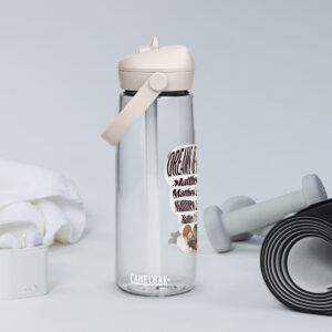 dreams of st joseph flip straw water bottle
