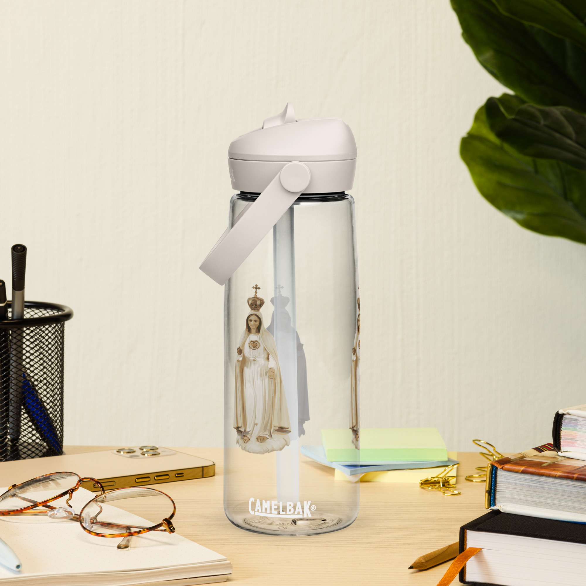 our lady of fatima flip straw water bottle our lady of fatima flip straw water bottle