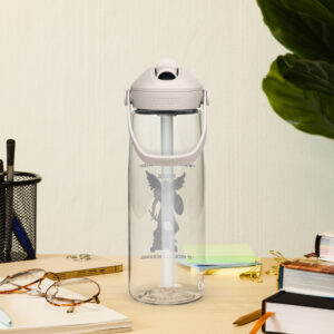 "who is like god" st michael archangel flip straw water bottle
