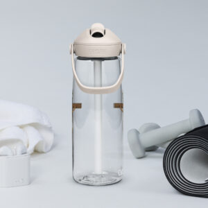 jesus crucified flip straw water bottle
