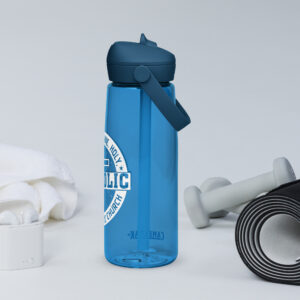 one, holy, catholic, apostolic church flip straw water bottle