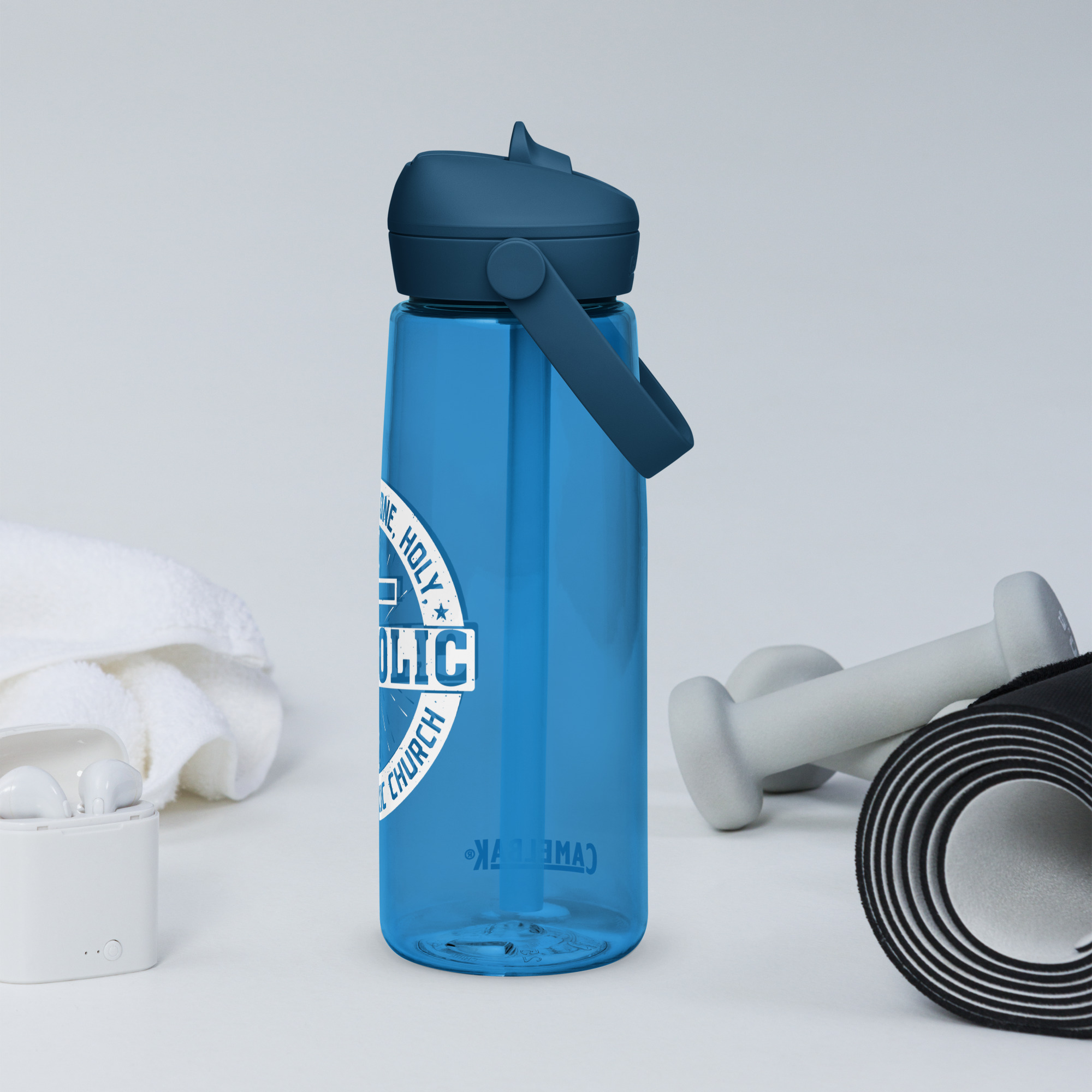 one, holy, catholic, apostolic church flip straw water bottle one, holy, catholic, apostolic church flip straw water bottle