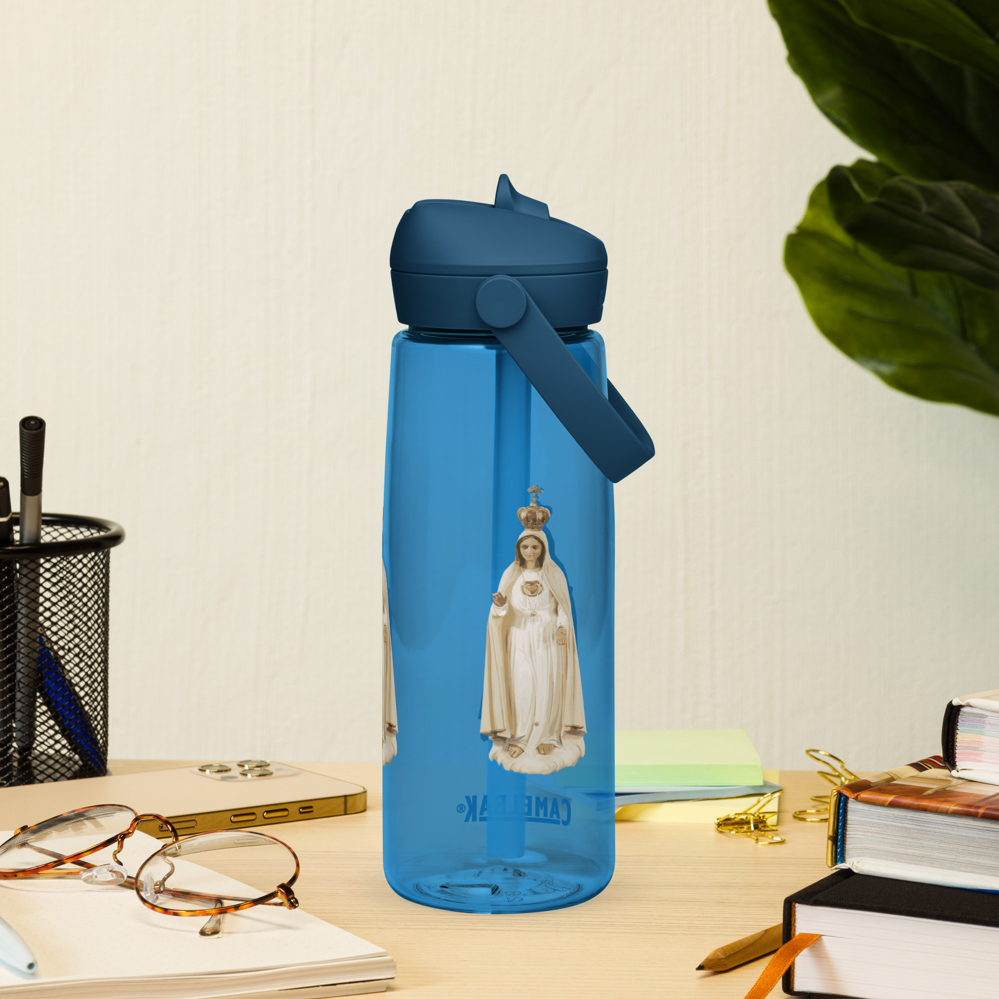 our lady of fatima flip straw water bottle our lady of fatima flip straw water bottle