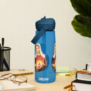immaculate heart of mary flip straw water bottle