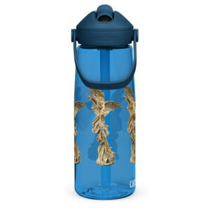 st michael archangel flip straw water bottle