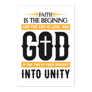 faith and love sticker sheet