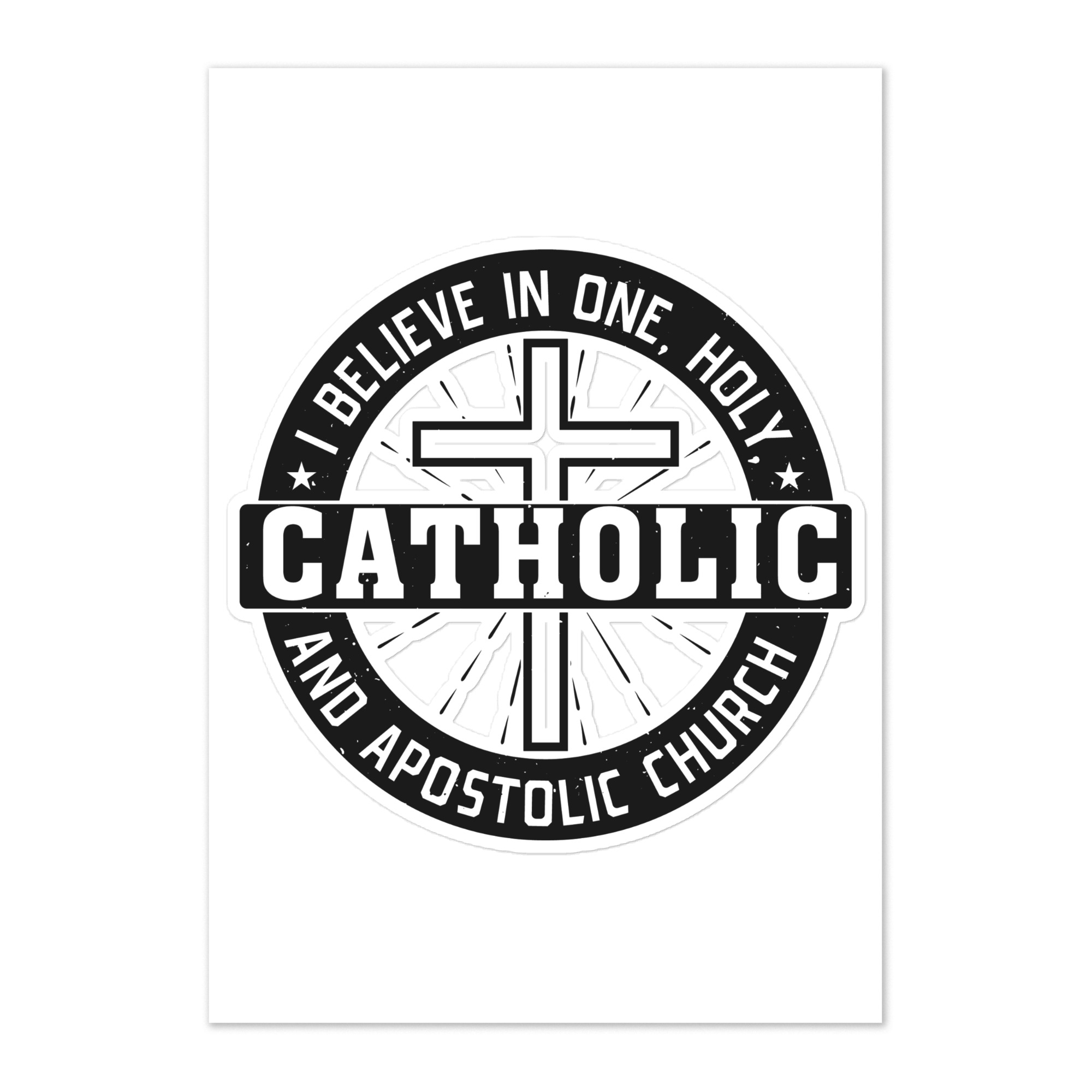 one, holy, catholic, apostolic church sticker sheet one, holy, catholic, apostolic church sticker sheet