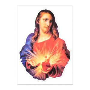 sacred heart of jesus sticker sheet