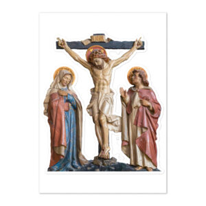 crucifixion scene sticker sheet