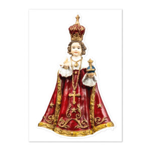infant of prague sticker sheet