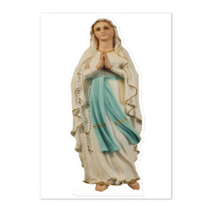 our lady of lourdes sticker sheet