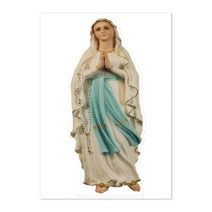 our lady of lourdes sticker sheet