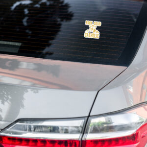rock solid catholic bubble free stickers