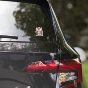 crucifixion scene bubble free stickers