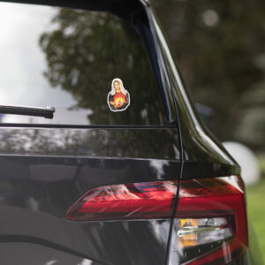 immaculate heart of mary bubble free stickers