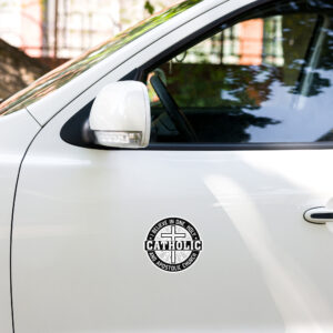 one, holy, catholic, apostolic church bubble free stickers