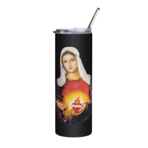 immaculate heart of mary stainless steel tumbler