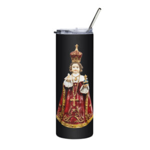 infant of prague stainless steel tumbler