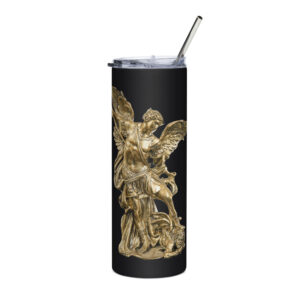 st michael archangel stainless steel tumbler