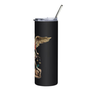 st michael archangel color stainless steel tumbler