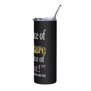 ignorance of scripture is ignorance of christ st jerome stainless steel tumbler