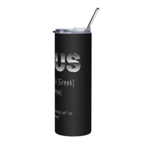 name of jesus stainless steel tumbler