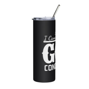i came, i saw, god conquered stainless steel tumbler