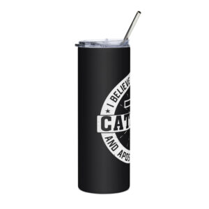 one, holy, catholic, apostolic church stainless steel tumbler