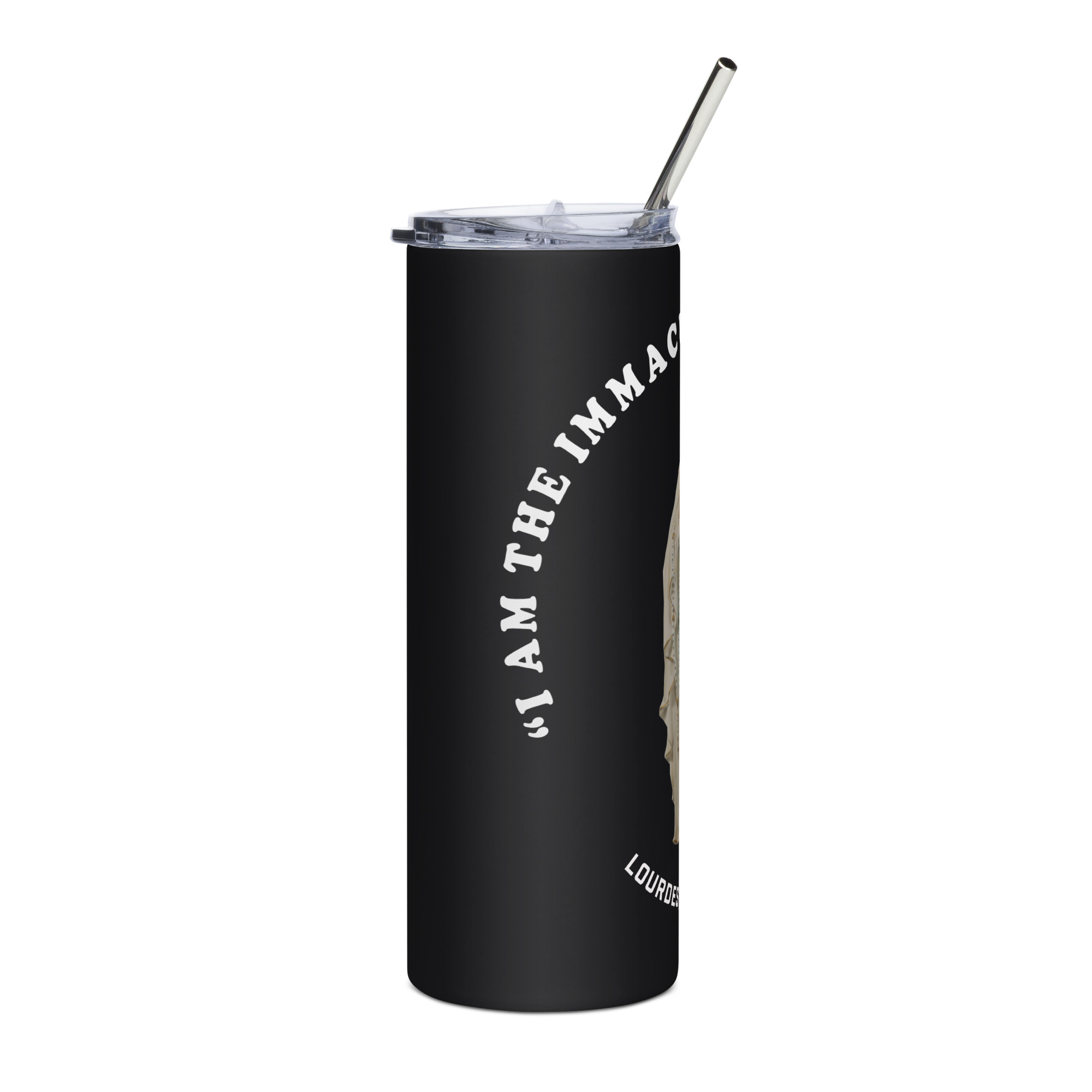 "i am the immaculate conception" stainless steel tumbler "i am the immaculate conception" stainless steel tumbler