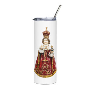 infant of prague stainless steel tumbler