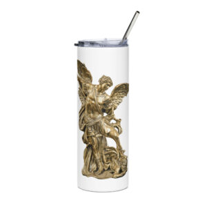 st michael archangel stainless steel tumbler