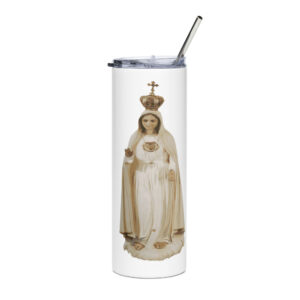 our lady of fatima stainless steel tumbler