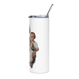st joseph with the child jesus stainless steel tumbler