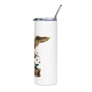 st michael archangel color stainless steel tumbler