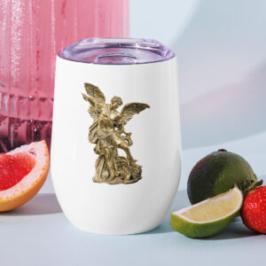 st michael archangel wine tumbler