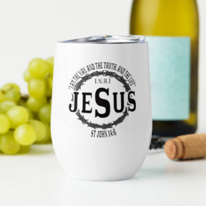 jesus the way, the truth and the life wine tumbler
